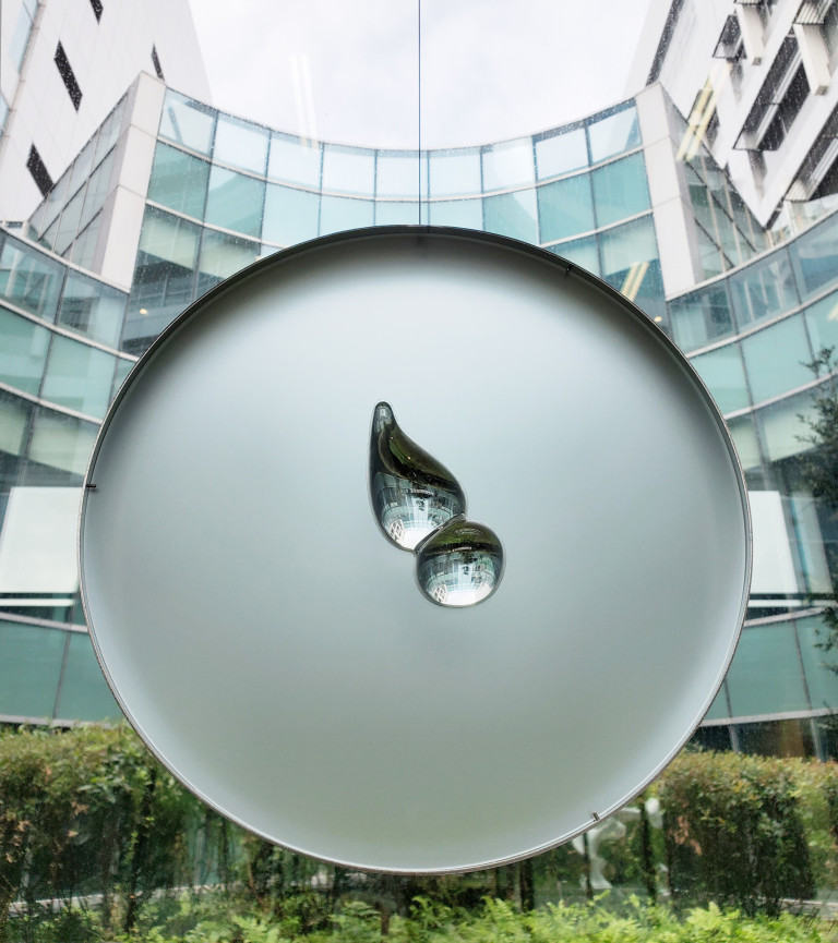 Permanent installation of Art glass at National Biotechnology Research Park in Taipei, Taiwan